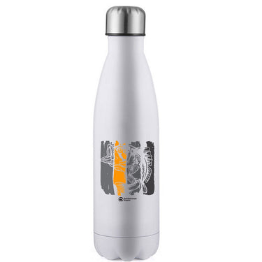 Fishing Grunge Bars' Stainless Steel Water Bottle